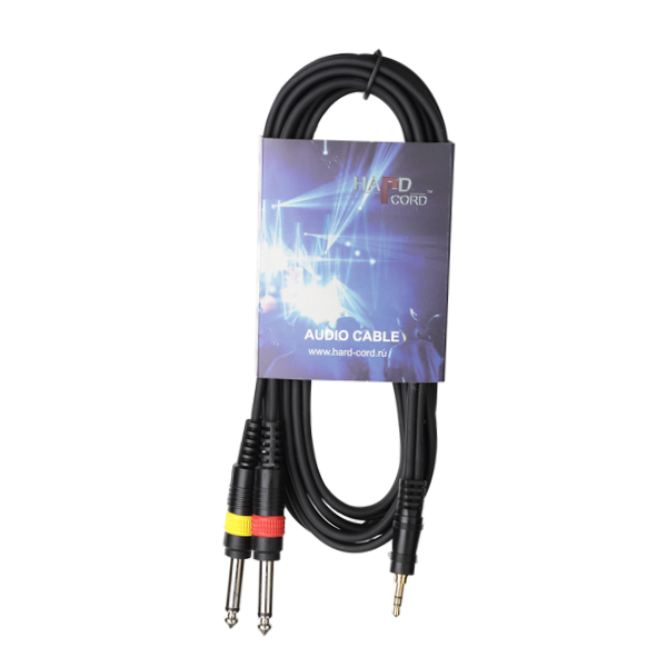 HardCord AJC-30 аудио кабель mini джек стерео-2 Jack mono 3m